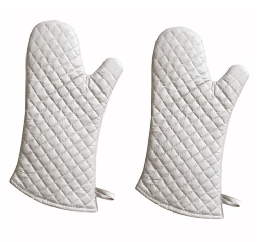 Oven Mitts Gloves Kitchen Cooking Cotton Microwave Oven Mitts as described - Image 4